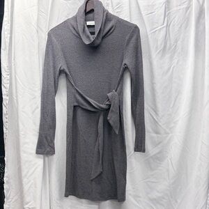 Gilli Gray Long Sleeve Turtleneck Dress